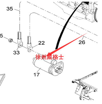進(jìn)口攤鋪機(jī)起動機(jī)零件號491291148