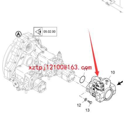 進口攤鋪機輸料液壓泵零件號2235647