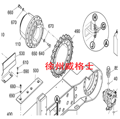 福格攤鋪機履帶行走馬達零件號2075253 福格攤鋪機履帶行走馬達零件號2075253